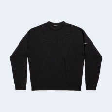 발렌시아가 로고 패치 울 스웨트셔츠