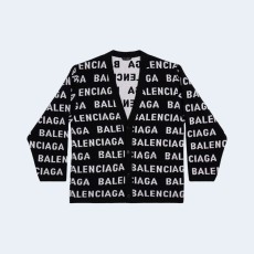 발렌시아가 올오버 로고 울 가디건