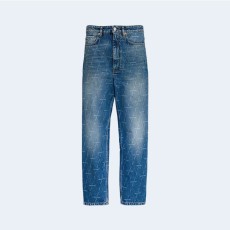 발렌시아가 올 오버 로고 스트레이트 진