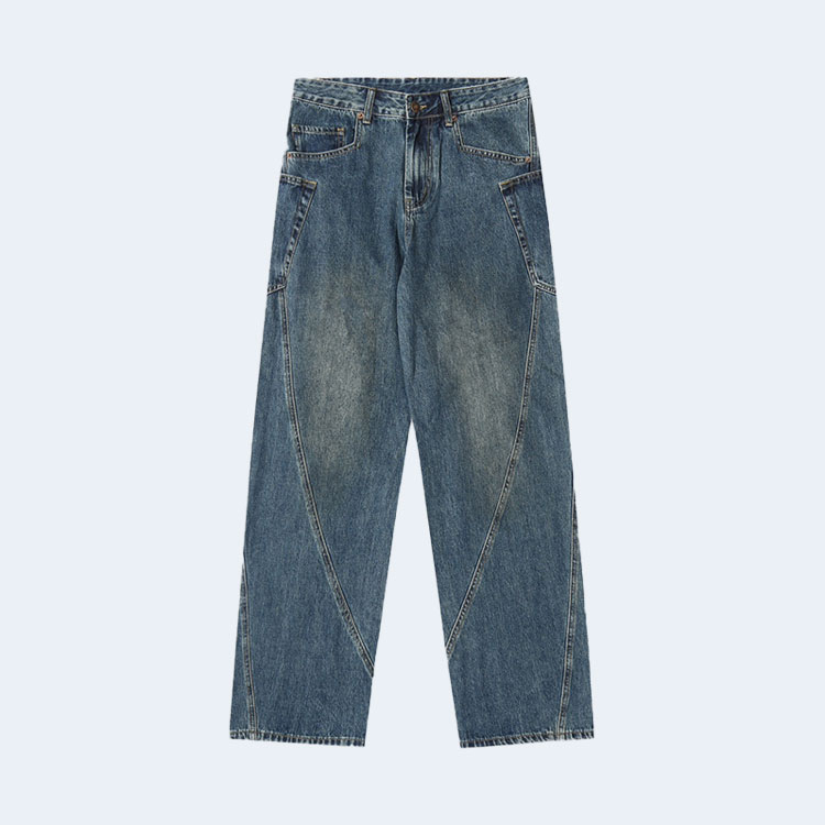 발렌시아가 파리스 핸드 페인팅 데님 팬츠