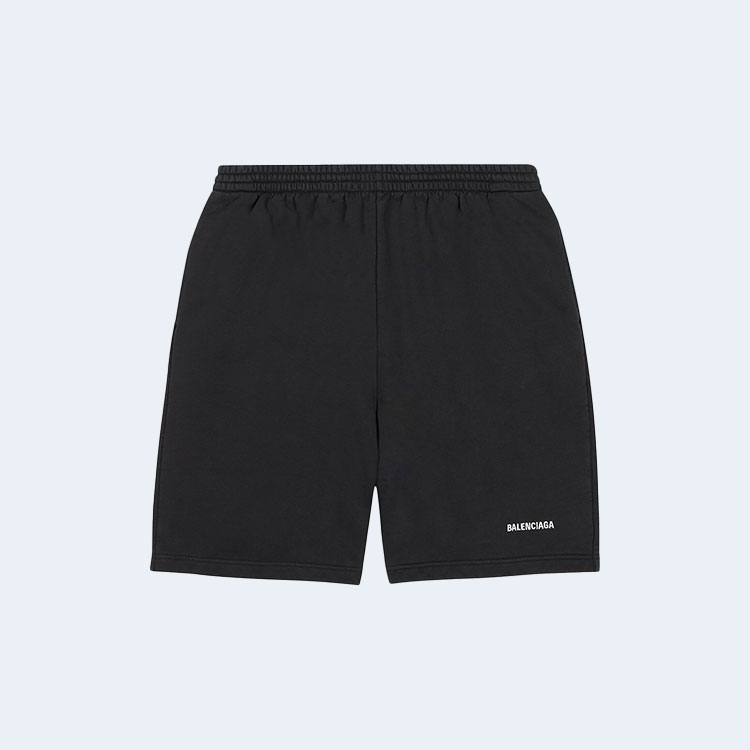 발렌시아가 스웨트 쇼츠 블랙
