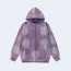 발렌시아가 헤비 듀티 워싱 후디 집업 퍼플
