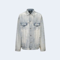 발렌시아가 선블리치 데님 자켓 연청