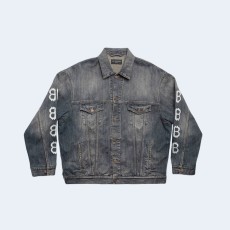 발렌시아가 크립토 라지 핏 데님 자켓