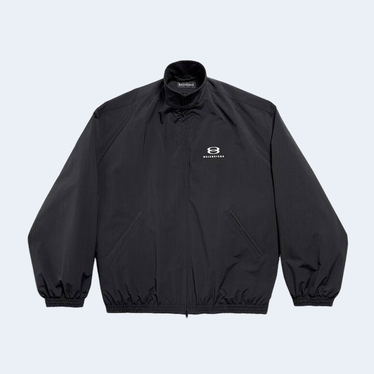 발렌시아가 유니티 스포츠 코쿤 킥 윈드브레이커 블랙