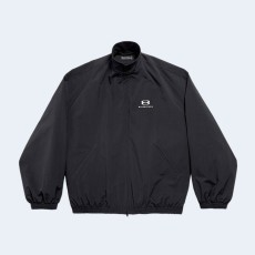 발렌시아가 유니티 스포츠 코쿤 킥 윈드브레이커 블랙