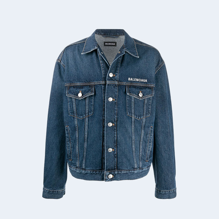 발렌시아가 라지 핏 데님 자켓