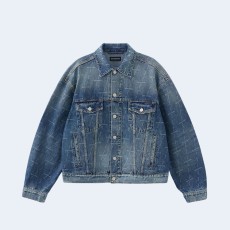 발렌시아가 라지 핏 데님 자켓