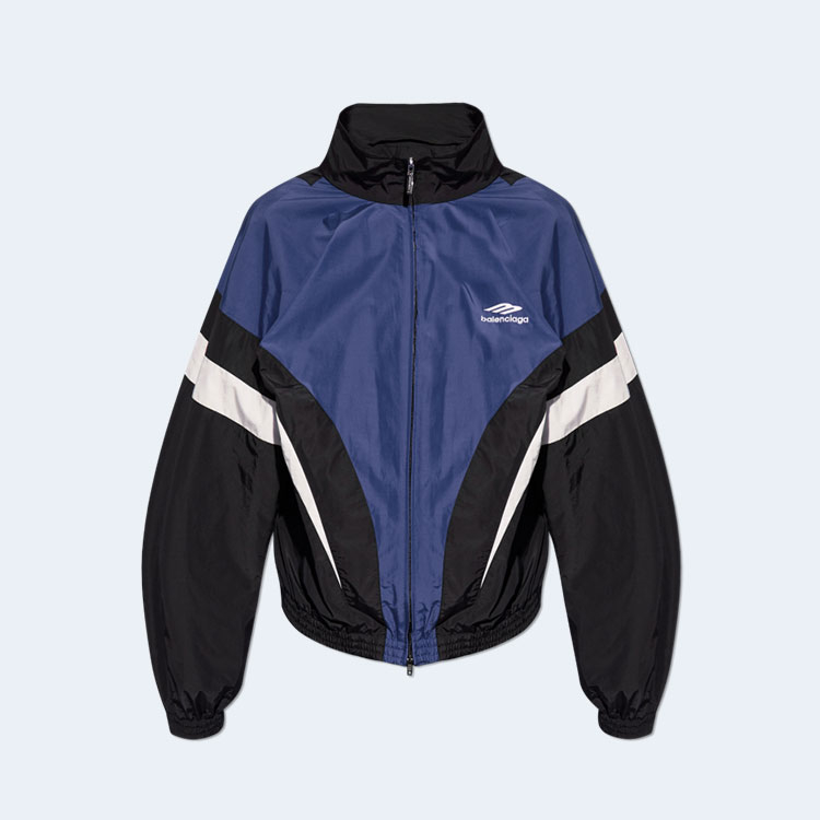 발렌시아가 3B 스포츠 아이콘 오프 숄더 트랙 수트 자켓