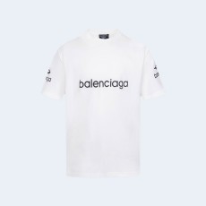 발렌시아가 B 패밀리 테일러 티셔츠 화이트