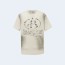 발렌시아가 클래식 오스 로고 티셔츠 베이지