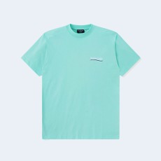 발렌시아가 웨이브 로고 오버핏 티셔츠 민트