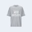 발렌시아가 AI 제너레이티드 미디엄 핏 티셔츠 그레이