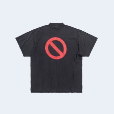 발렌시아가 뮤직 BFRND 시리즈 커넥티드 오버사이즈 티셔츠