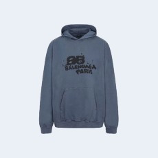 발렌시아가 핸드 드로운 BB 아이콘 후드