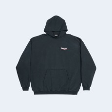 발렌시아가 폴리티컬 캠페인 후드 블랙