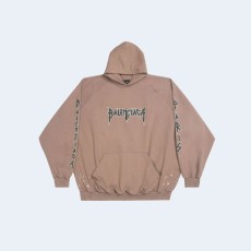 발렌시아가 로고 프린트 후드