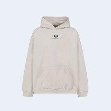 발렌시아가 유니티 코튼 후디 베이지