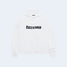 발렌시아가 캡스 디스트로이드 오버사이즈 핏 후디