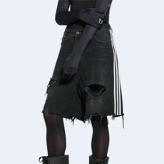 발렌시아가 x 아디다스 배기 쇼츠 블랙