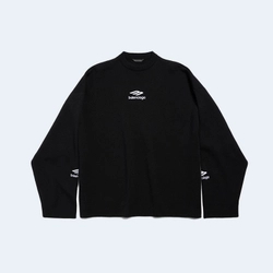 발렌시아가 스키 크루넥 블랙