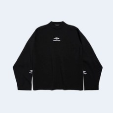 발렌시아가 스키 크루넥 블랙