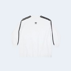 발렌시아가 x 아디다스 롱 슬리브 티셔츠 화이트