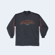 발렌시아가 오프쇼어 롱 슬리브 오버사이즈 티셔츠