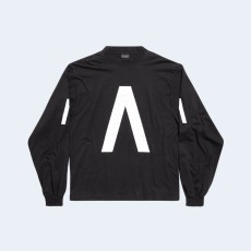 발렌시아가 뮤직 아카이브 롱슬리브 티셔츠 블랙