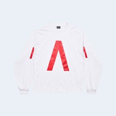 발렌시아가 뮤직 아카이브 롱슬리브 티셔츠 화이트