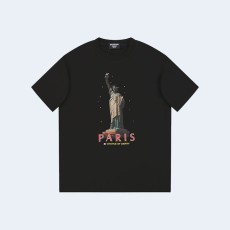 발렌시아가 Statue of Liberty 자수 티셔츠 블랙