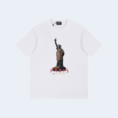 발렌시아가 Statue of Liberty 자수 티셔츠 화이트