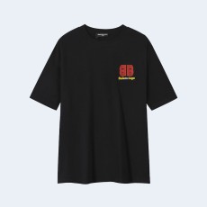 발렌시아가 타이프라이터 오버사이즈 티셔츠 블랙