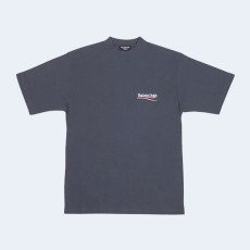 발렌시아가 폴리티컬 캠페인 오버사이즈 티셔츠 그레이