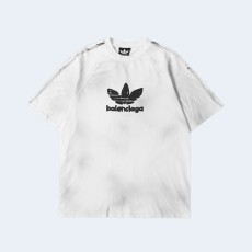 발렌시아가 x 아디다스 블랙 워싱 티셔츠 화이트