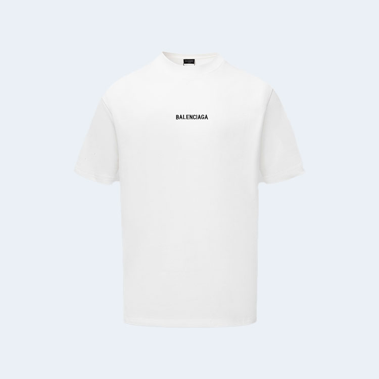 발렌시아가 클래식 로고 티셔츠 화이트