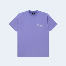 발렌시아가 웨이브 로고 오버핏 티셔츠 퍼플