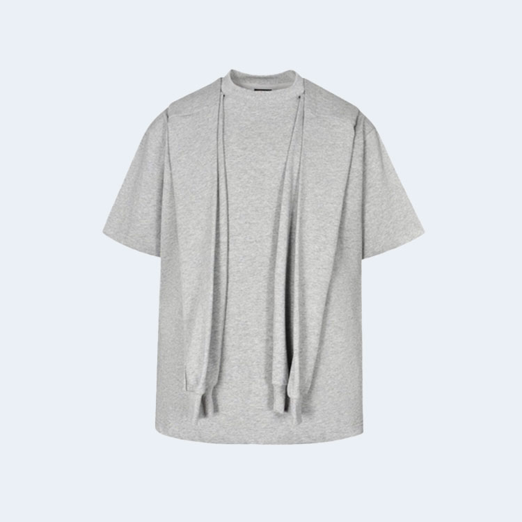 발렌시아가 인코그니토 박시 반팔 후디