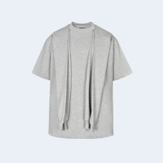 발렌시아가 인코그니토 박시 반팔 후디