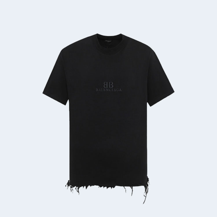 발렌시아가 BB 클래식 발렌시아가 오버사이즈 크롭 티셔츠