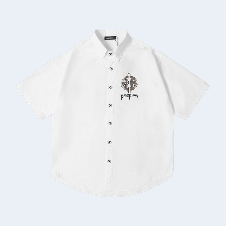 발렌시아가 파리스 BB 에일리언 아이콘 셔츠 화이트