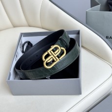 발렌시아가 BB 로고 씬 벨트