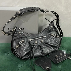 발렌시아가 르 카골 숄더백 스몰 블랙