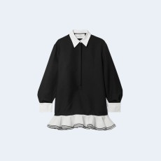 발렌티노 네로 비안코 미니 드레스