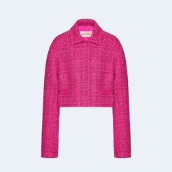 발렌티노 글레이즈 트위드 라이트 재킷