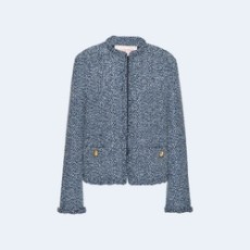 발렌티노 라운드넥 트위드자켓