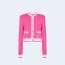 발망 시그니처 니트 가디건 화이트 핑크