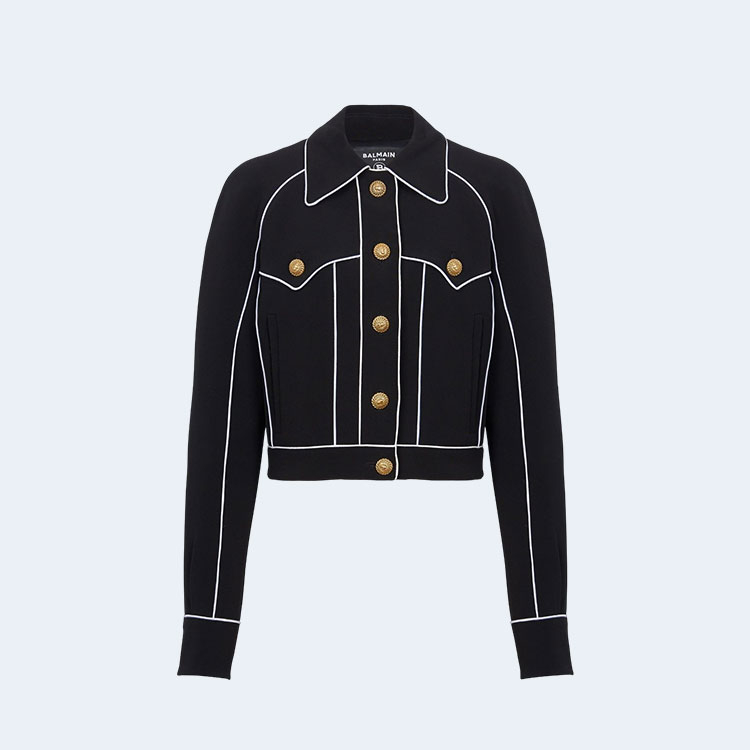 발망 웨스턴 크레이프 자켓