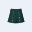 발망 다크 그린 트위드 하이라이즈 미니 쇼츠