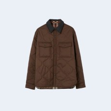 버버리 체크 퀄팅 리버시블 오버셔츠